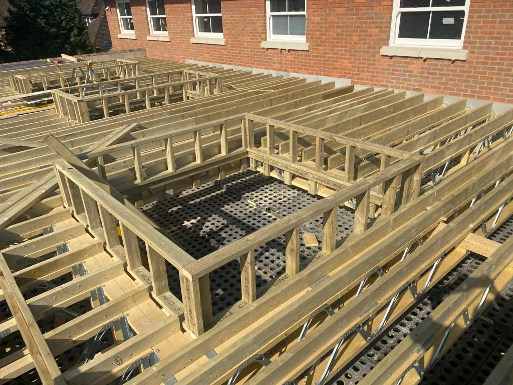 Beech Waye extension floor framing