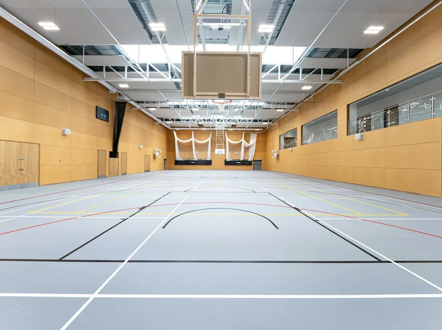 Completed Bishopsgate School sports hall